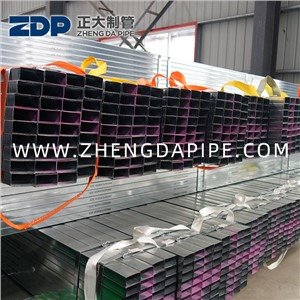 20X40 200X400 Pre Galvanzied Rectangular Pipe