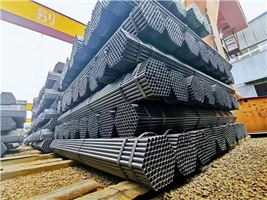 Straight ERW Welded Black Steel Round Pipe