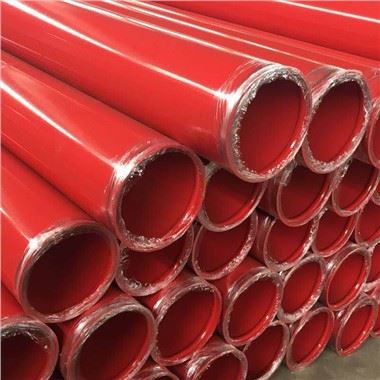 Ral 3000 Red Painted Grooved Welded Carbon Steel Pipe For Fire Fighting